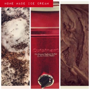 Back in the kitchen….. {and a chocolate ice-cream recipe}